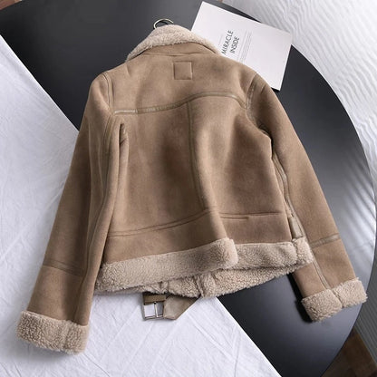 Alina | Women's Stylish Leather Puffer Coat