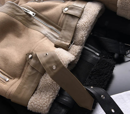 Alina | Women's Stylish Leather Puffer Coat