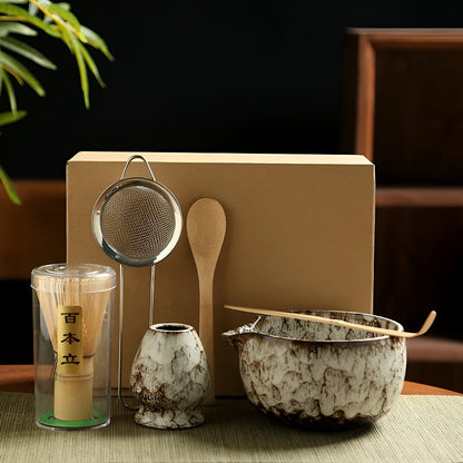 Classic Green Tea Set - 6 Piece Japanese Matcha Gift Set