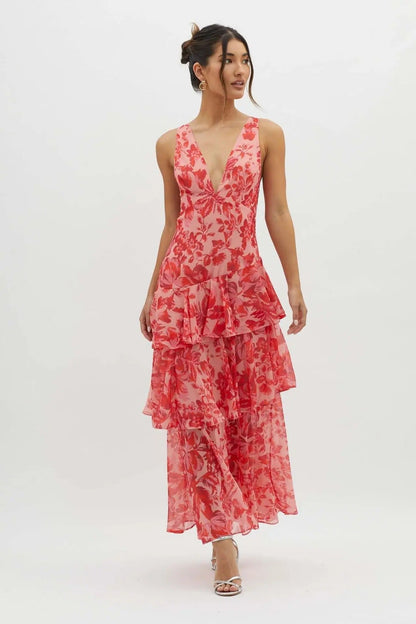 Layered Long Dress for Ladies