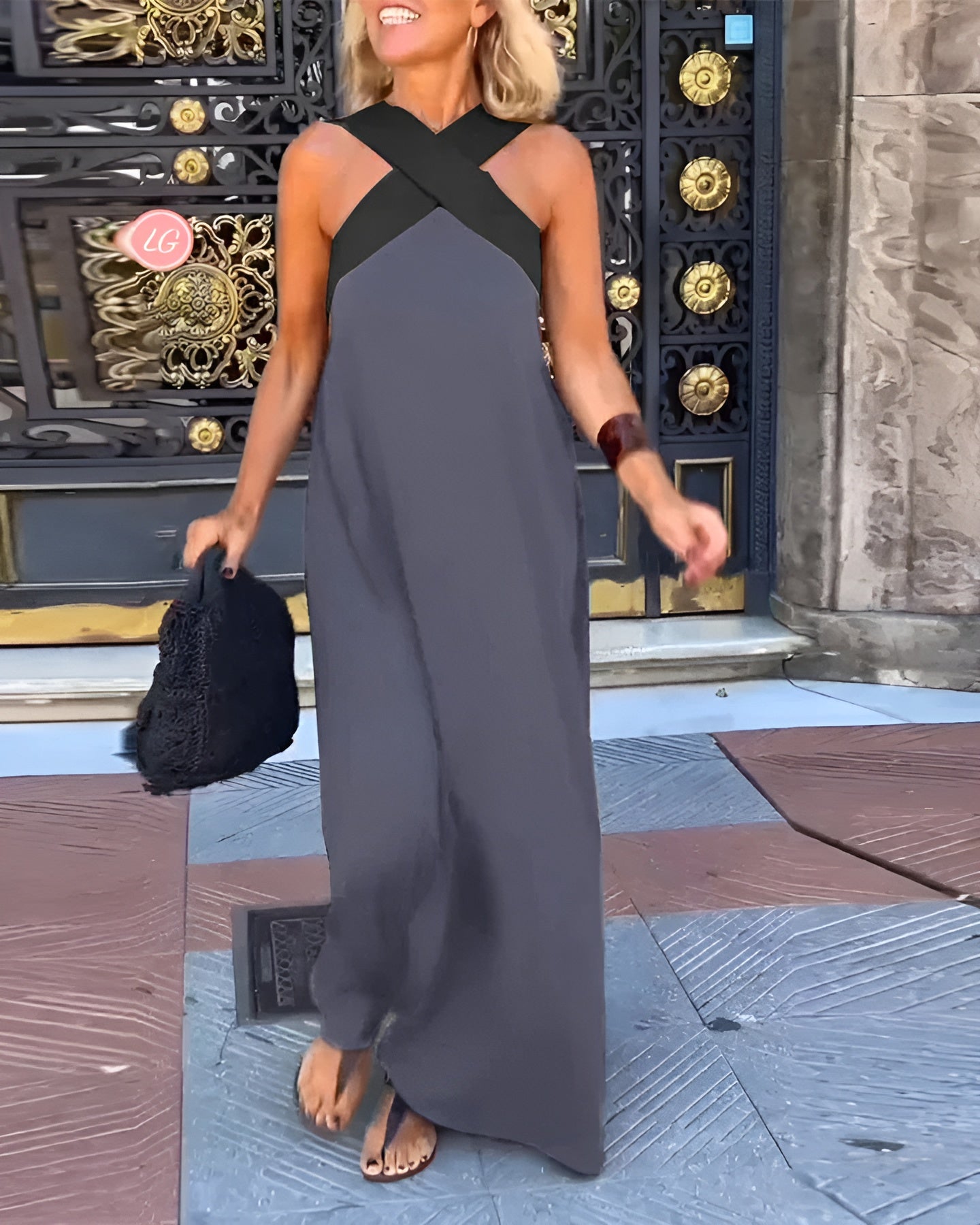 Relaxed Fit Airy Maxi Sundress