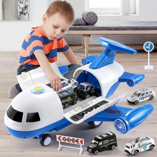 Ultimate Airplane Playset with 20 Piece Vehicle Set - Luxivelle