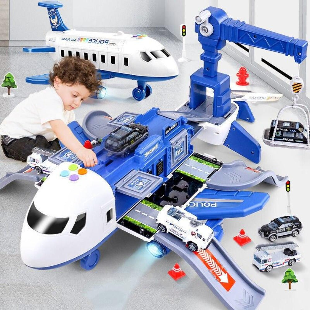 Ultimate Airplane Playset with 20 Piece Vehicle Set