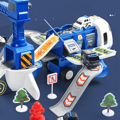 Ultimate Airplane Playset with 20 Piece Vehicle Set