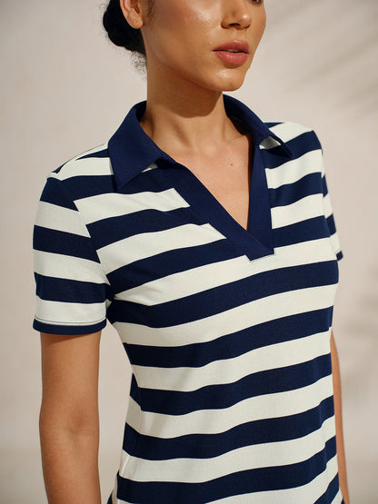 Classic Navy Blue Golf Polo Shirt