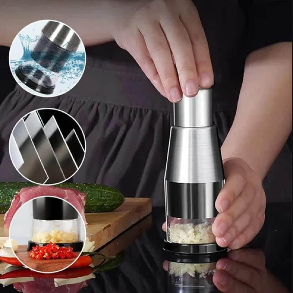 Easy Use Manual Veg Chopper Stainless Steel Cutter