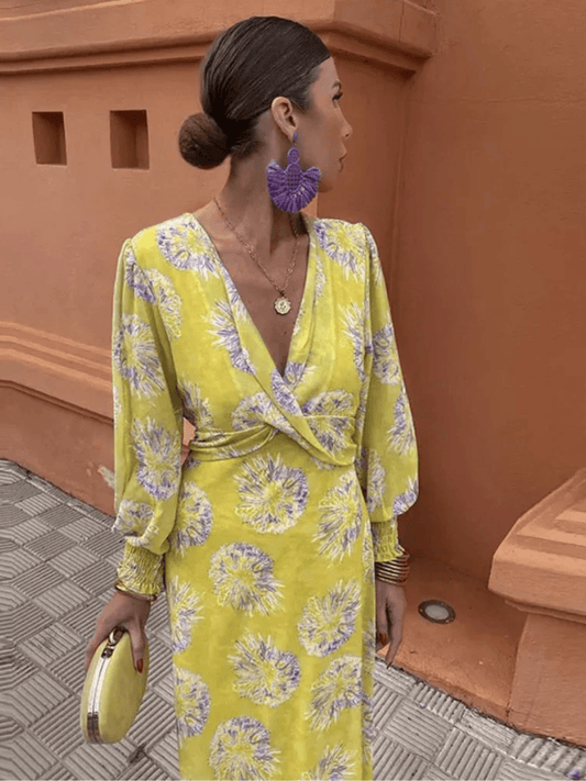 Bright Floral Women's Summer Dress - Luxivelle