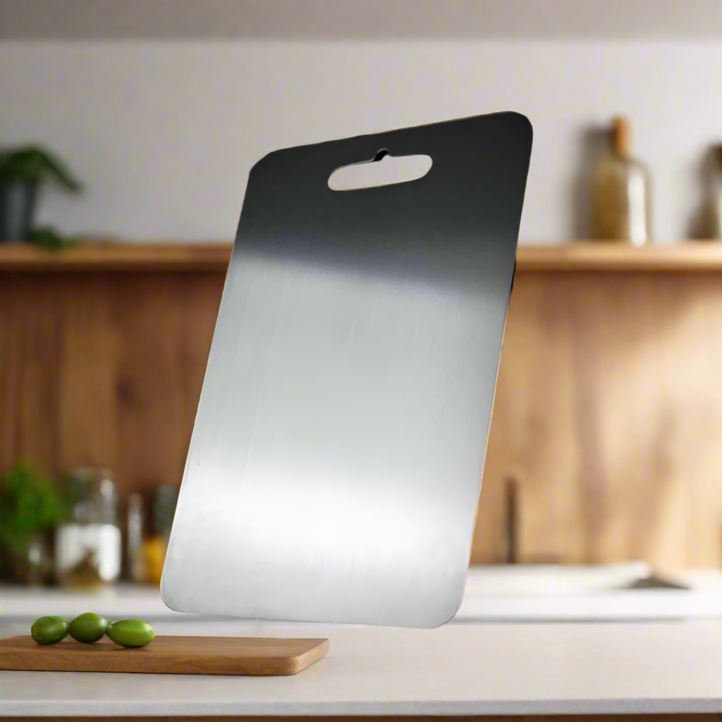 Durable Stainless Steel Cutting Board - Sanitary Easy Clean Surface - Luxivelle
