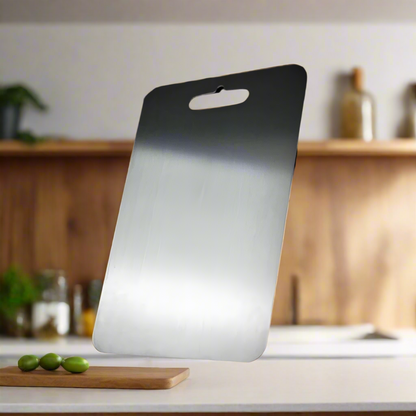 Durable Stainless Steel Cutting Board - Sanitary Easy Clean Surface - Luxivelle