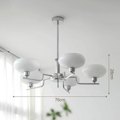 Medieval chandelier with Bauhaus style, featuring elegant details and multiple light fixtures, for home decor.
