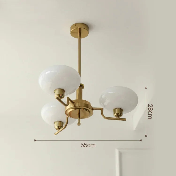 Medieval chandelier with Bauhaus style, featuring elegant details and multiple light fixtures, for home decor.