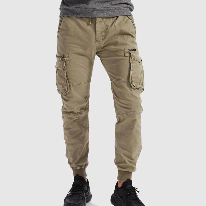 Men's Athletic Fitted Jogger Pants for Outdoor Training - Luxivelle