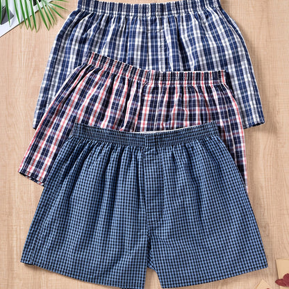 "Men's 100% cotton boxers with modern plant print, showcasing stylish comfort and breathability for daily wear."
