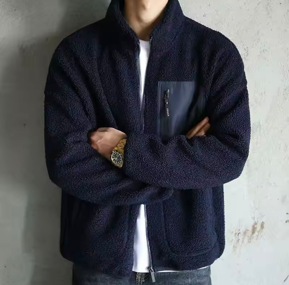 Warm Winter Fleece Coat for Men - Luxivelle