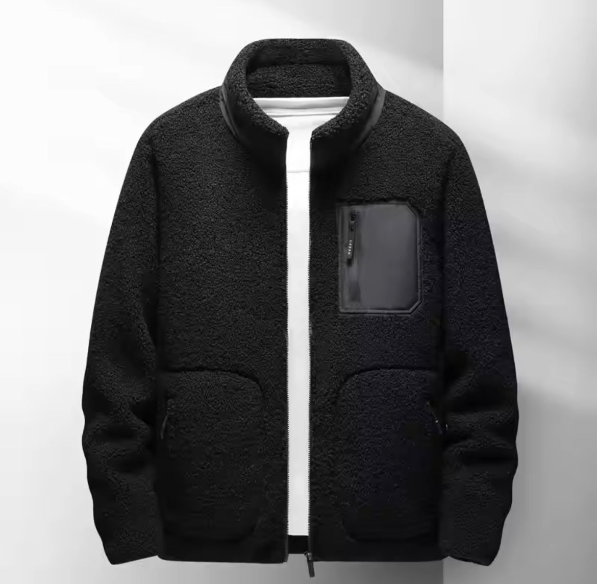 Men's autumn fleece jacket 'Logan', sleek design, premium warmth, versatile layering; perfect for cooler days.