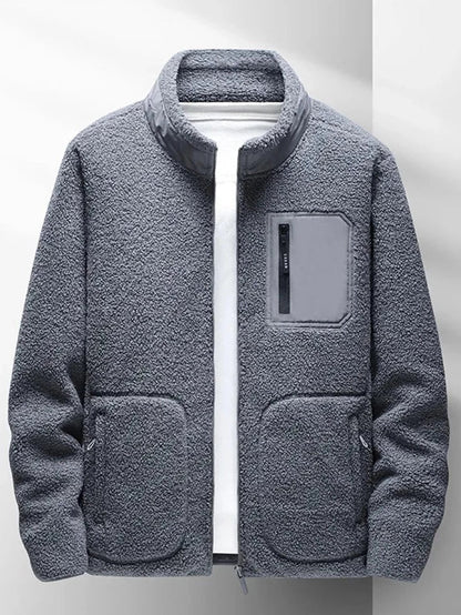 Men's autumn fleece jacket 'Logan', sleek design, premium warmth, versatile layering; perfect for cooler days.