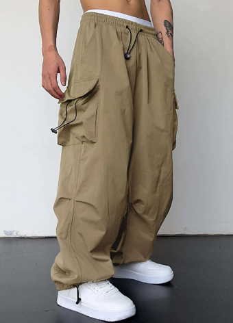 Relaxed Fit Loose Cargo Pants - Everyday Wear - Luxivelle