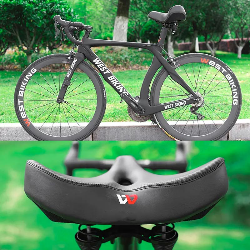Padded Mens Bike Seat with Extra Wide Cushion - Luxivelle