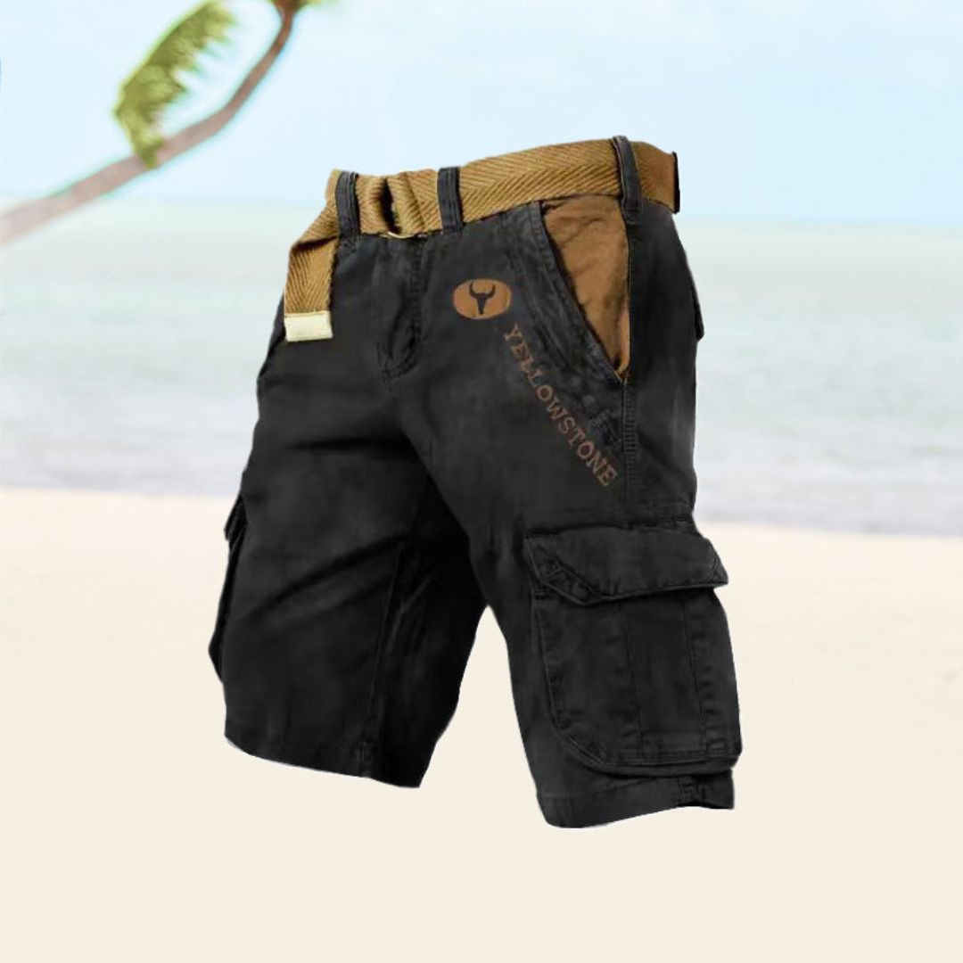 Men's Tough Work Cargo Shorts with Multiple Pockets - Luxivelle