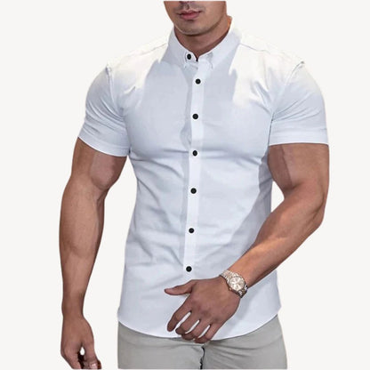 Slim Fit Casual Short Sleeve Men's Shirt - Luxivelle