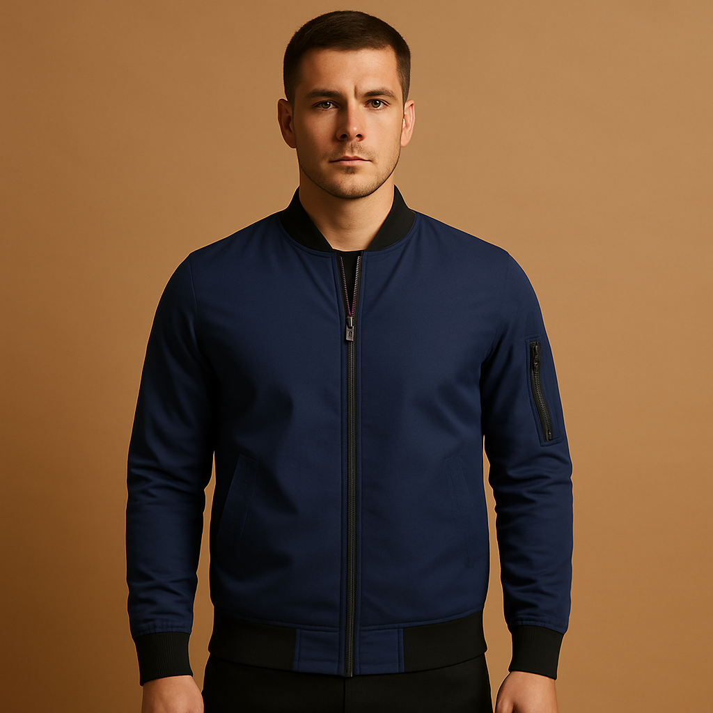 Classic Zip Up Mens Jacket - Luxivelle
