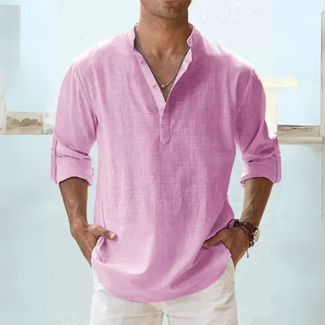 Men's Lightweight Linen Casual Shirt - Luxivelle
