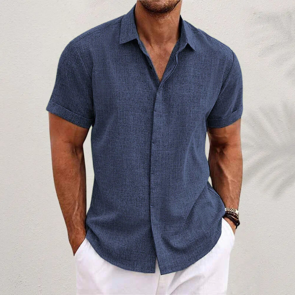 Lightweight Casual Summer Short Sleeve Shirt - Luxivelle