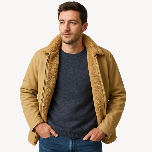 Warm Fleece Coat for Men - Thick Winter Jacket - Luxivelle