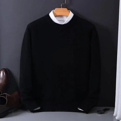 Soft Men's Cashmere Crew Neck Sweater - Luxivelle
