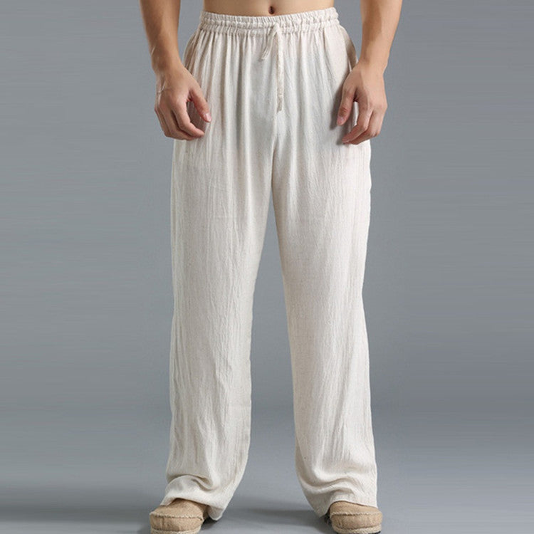 Relaxed Fit Lightweight Linen Pants for Men - Luxivelle