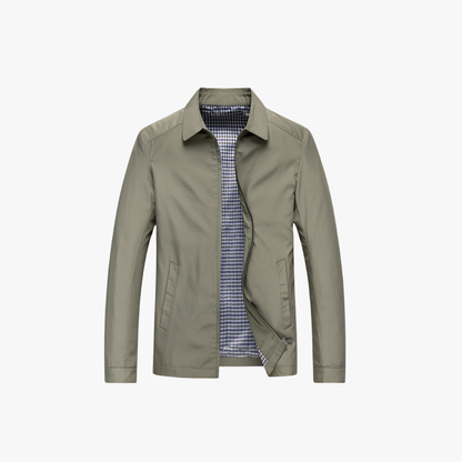Men's casual lightweight windbreaker jacket, light and breathable, ideal for layering in transitional weather, sleek design.