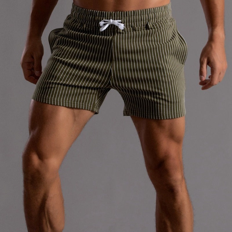 Men's Relaxed Fit Stripe Shorts - Luxivelle
