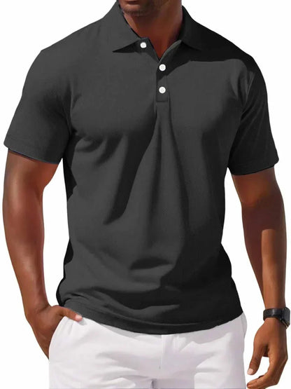 Relaxed Fit Casual Polo Shirt for Men - Luxivelle