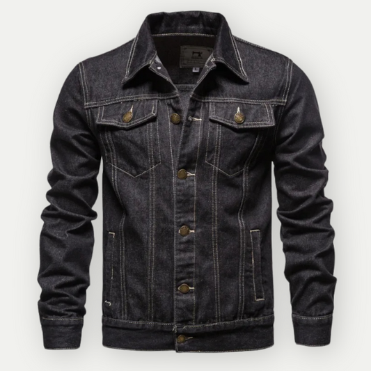 Casual Blue Jean Jacket for Spring Fall - Luxivelle