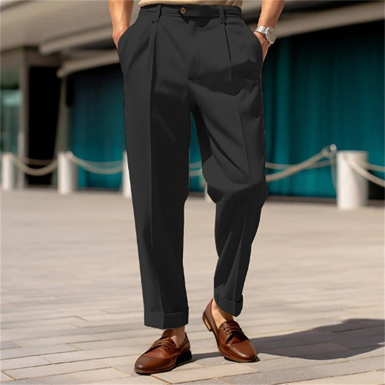 Relaxed Fit Linen Pants for Men - Luxivelle