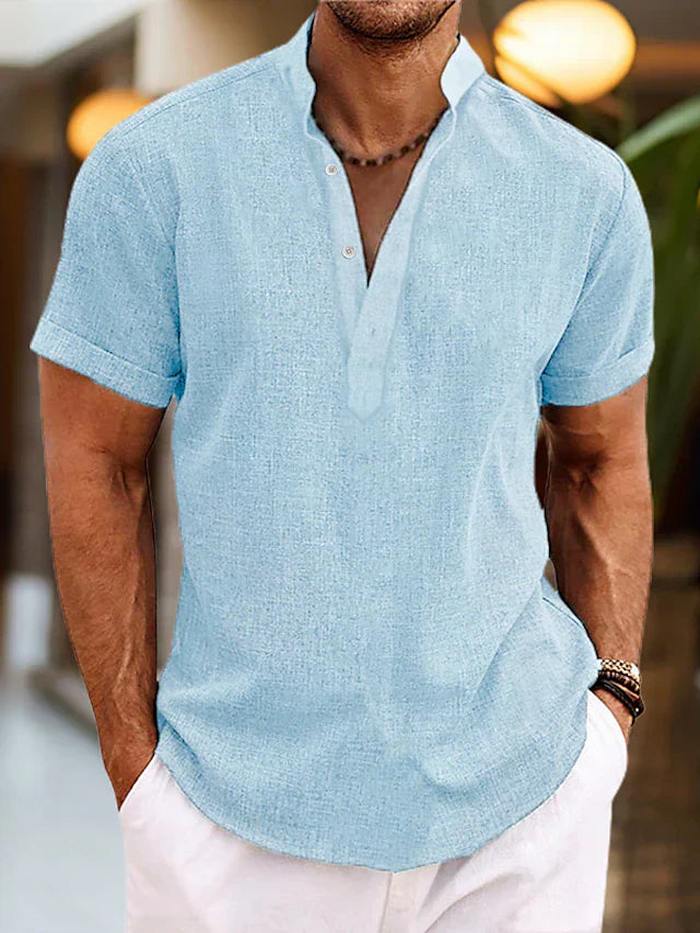 Men's Simple Polo Tee in Fresh Colors - Luxivelle