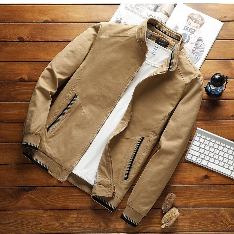Classic Casual Bomber Jacket for Men - Luxivelle