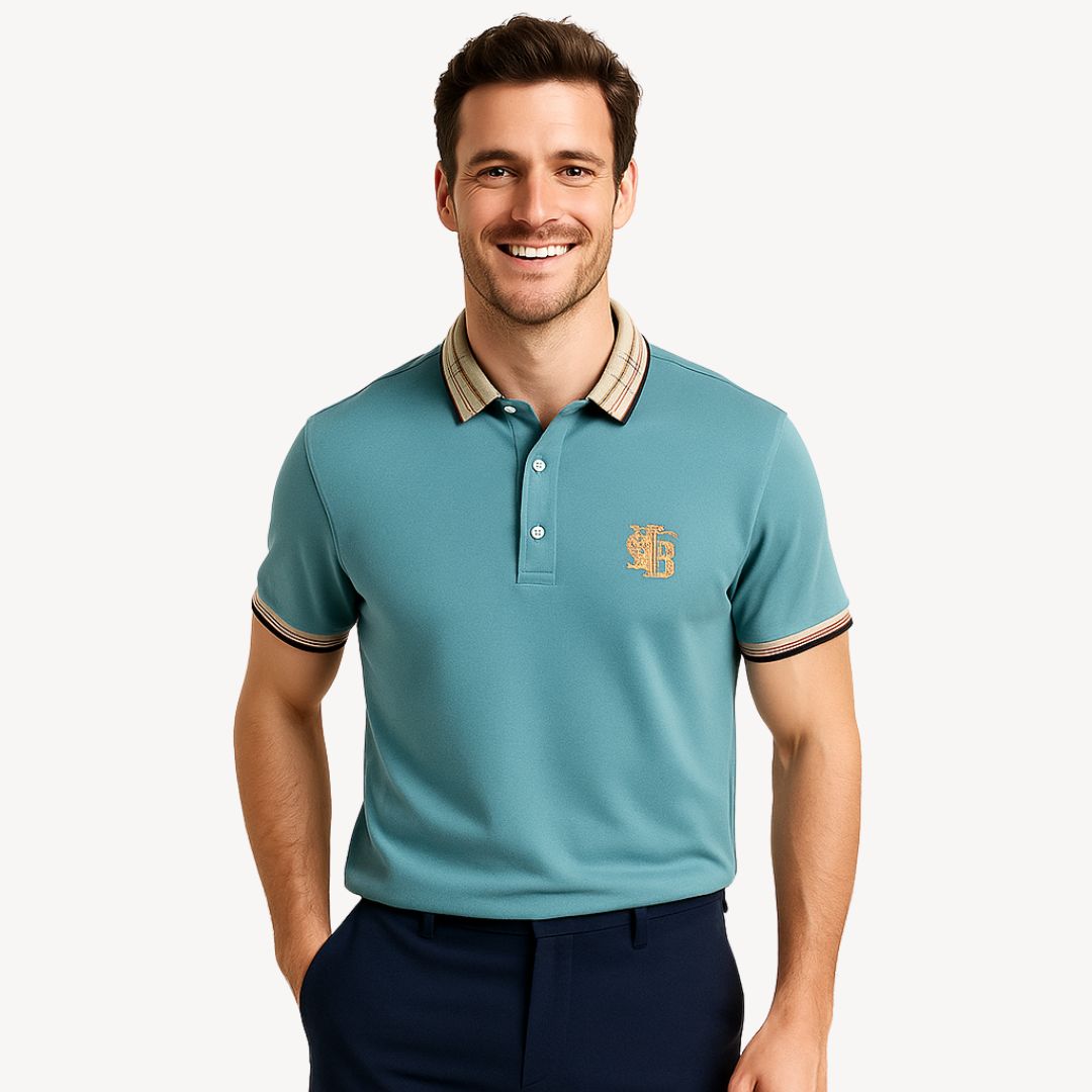 Classic Casual Men's Short Sleeve Polo Tee - Luxivelle