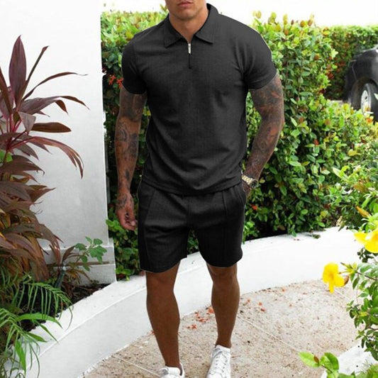 Comfortable Casual Two Piece Cotton Outfit for Men - Luxivelle