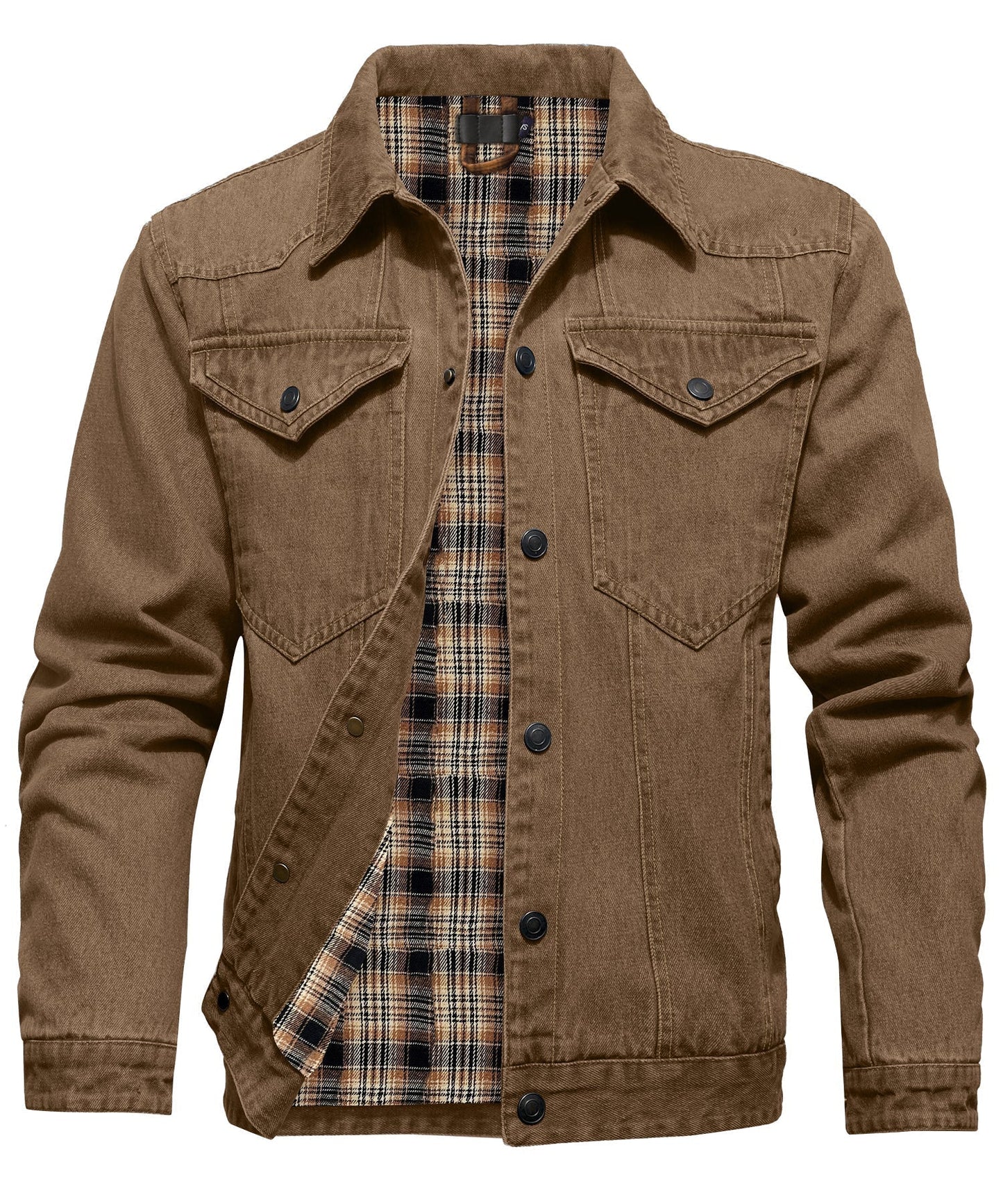 Men's Rugged Jeans Jacket - Thermal Lined - Luxivelle