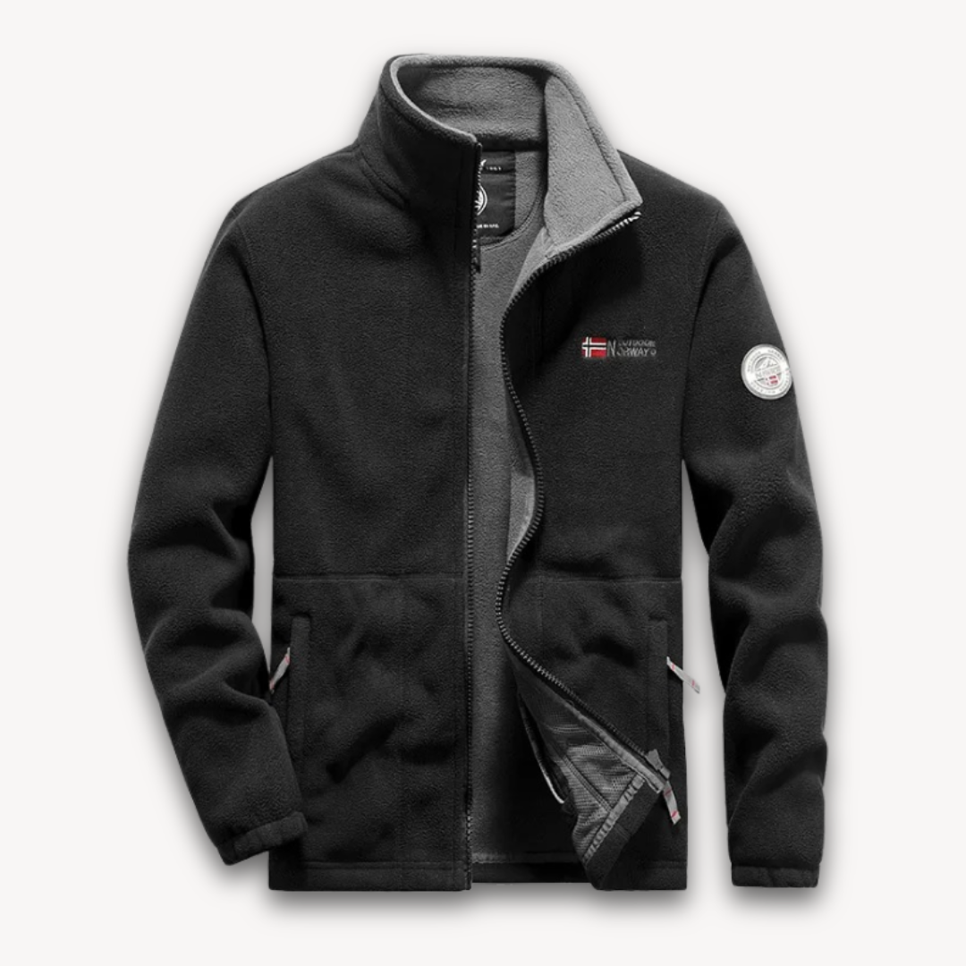 Men's Soft Full-Zip Fleece Winter Jacket - Luxivelle
