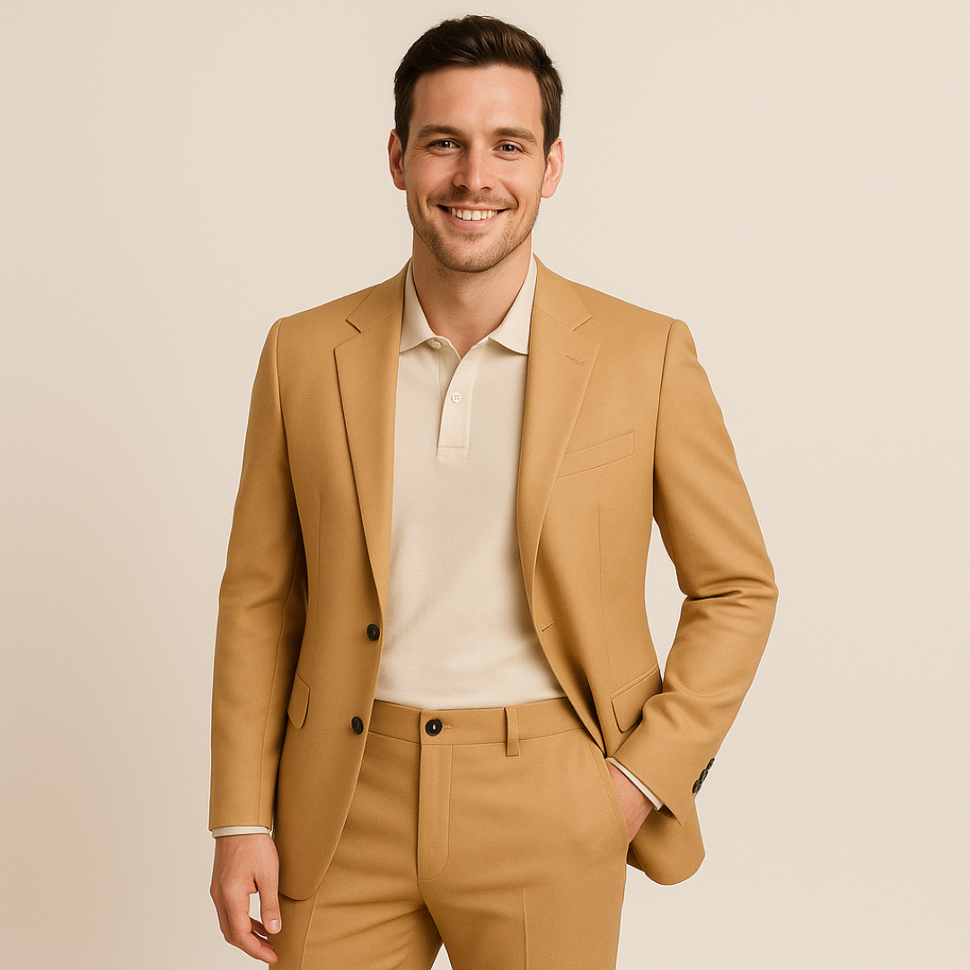 Classic 2 Piece Suit Jacket and Trousers Set - Luxivelle