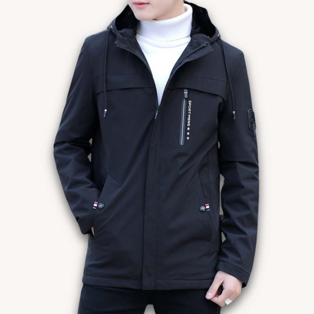 Waterproof Men's Hooded Coat - Durable Outdoor Jacket - Luxivelle