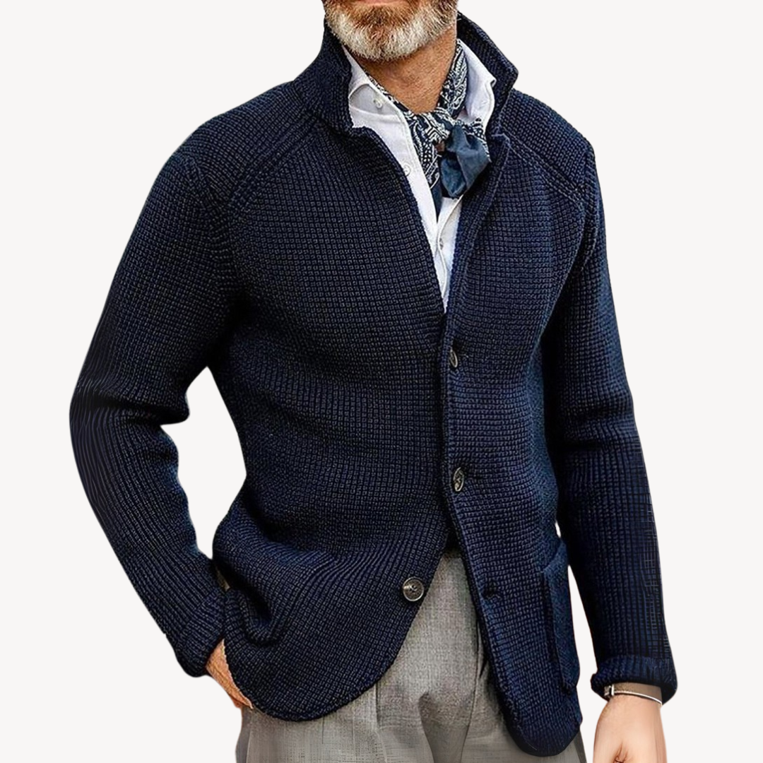 Cozy Mens Wool Sweater Cardigan - Luxivelle