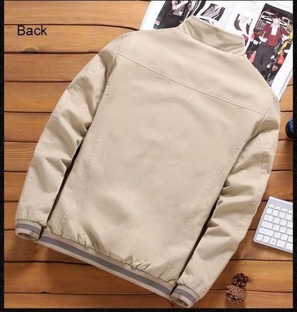 "Men's Konstantin lightweight jacket, water and wind resistant, stylish design, zip closure, perfect for fall weather."