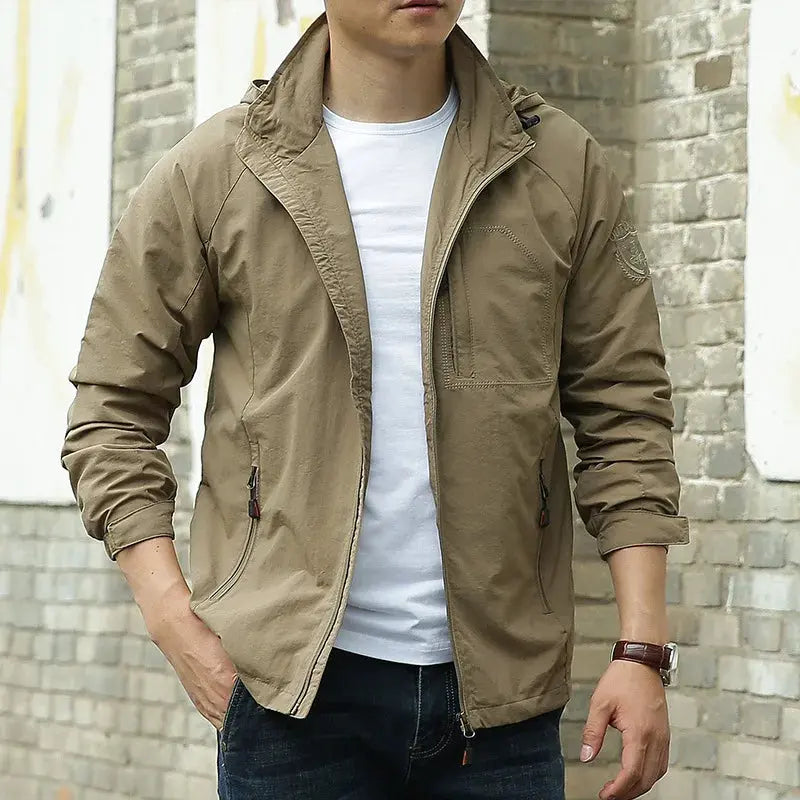 Men's Water Resistant Windbreaker Jacket - Luxivelle