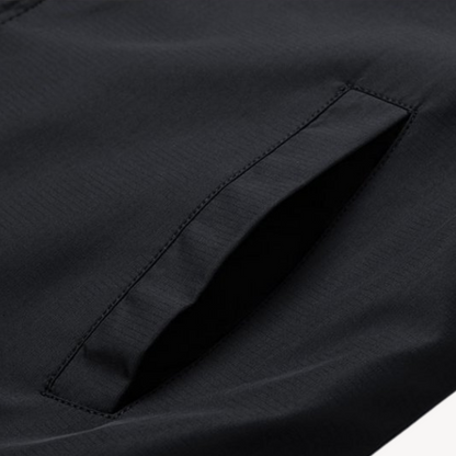 Men's lightweight cotton jacket with checkered lining, breathable fabric, functional pockets, ideal for smart-casual wear.