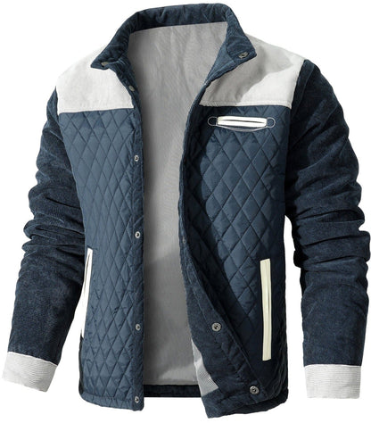 "Men's lightweight Stealth Ops tactical jacket, dual-tone design, IWB concealed carry, gray-blue color, stylish and durable."