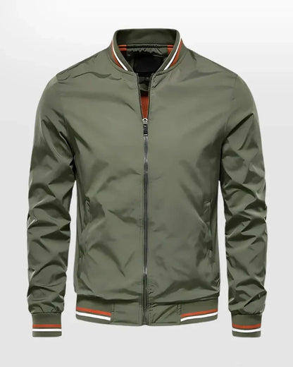 Men's Breathable Casual Stripe Bomber Jacket - Luxivelle