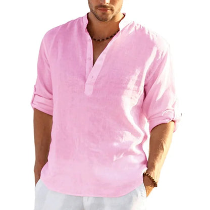 Breathable Mens Long Sleeve Summer Shirt - Luxivelle